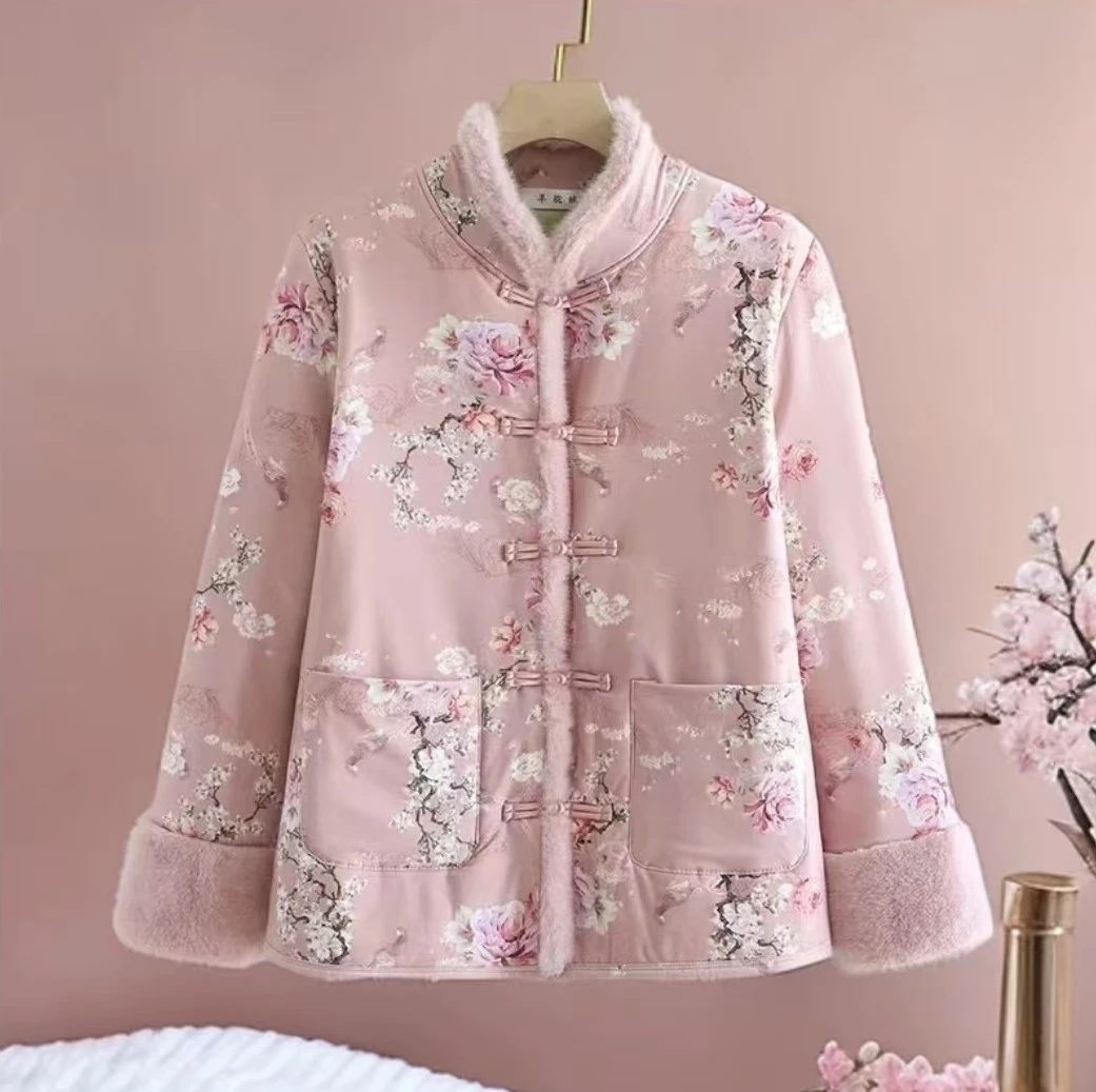 新中式国风棉袄冬季保暖外套