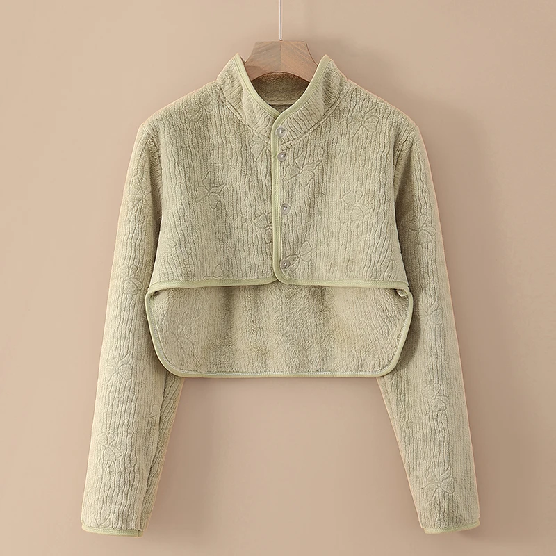 法兰绒保暖护肩睡觉颈椎坎肩防寒中老年居家坐月子护肩膀秋冬季节