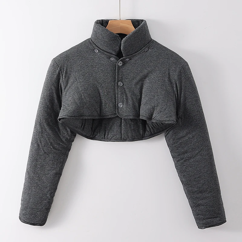 秋冬季加厚保暖护肩颈椎睡觉坎肩中老年肩周防寒护肩膀坐月子披肩