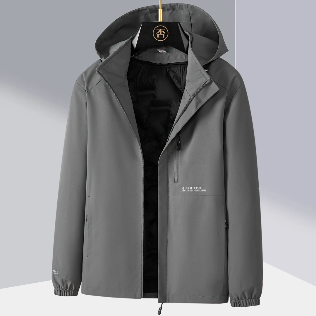 【千禧严选】品牌撤柜男士户外防风冲锋衣羽绒内胆两件套冬季保暖