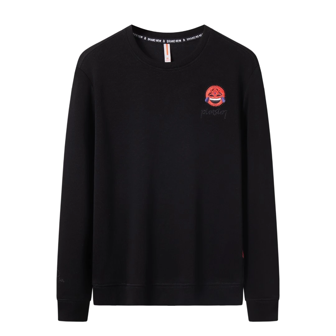 【千禧严选】品牌撤柜秋冬季男士卫衣刺绣休闲时尚通勤保暖