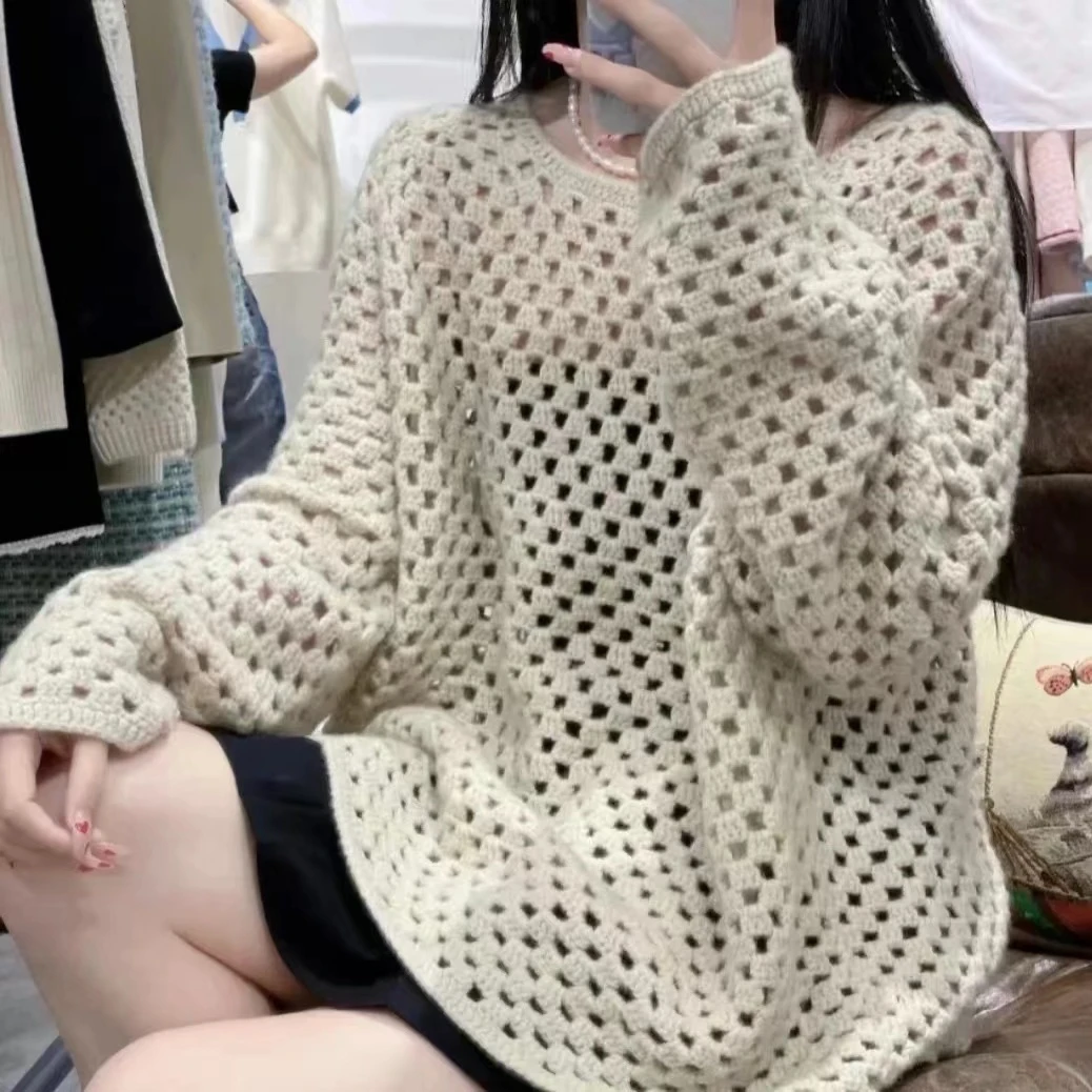 【钩针款视频教程】简爱套头毛衣（男女皆可穿着，可做亲子装）
