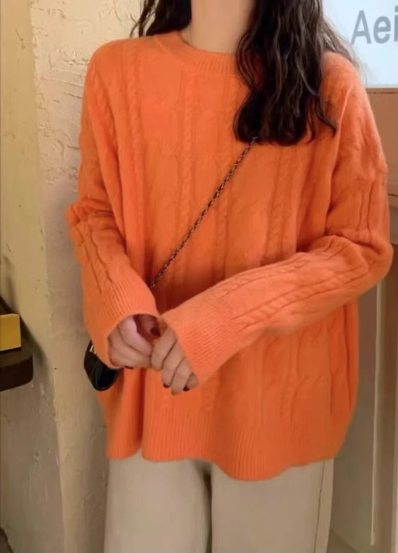 【A501-A550】2025新款高品时尚气质韩版秋冬宽松毛衣开衫连衣裙