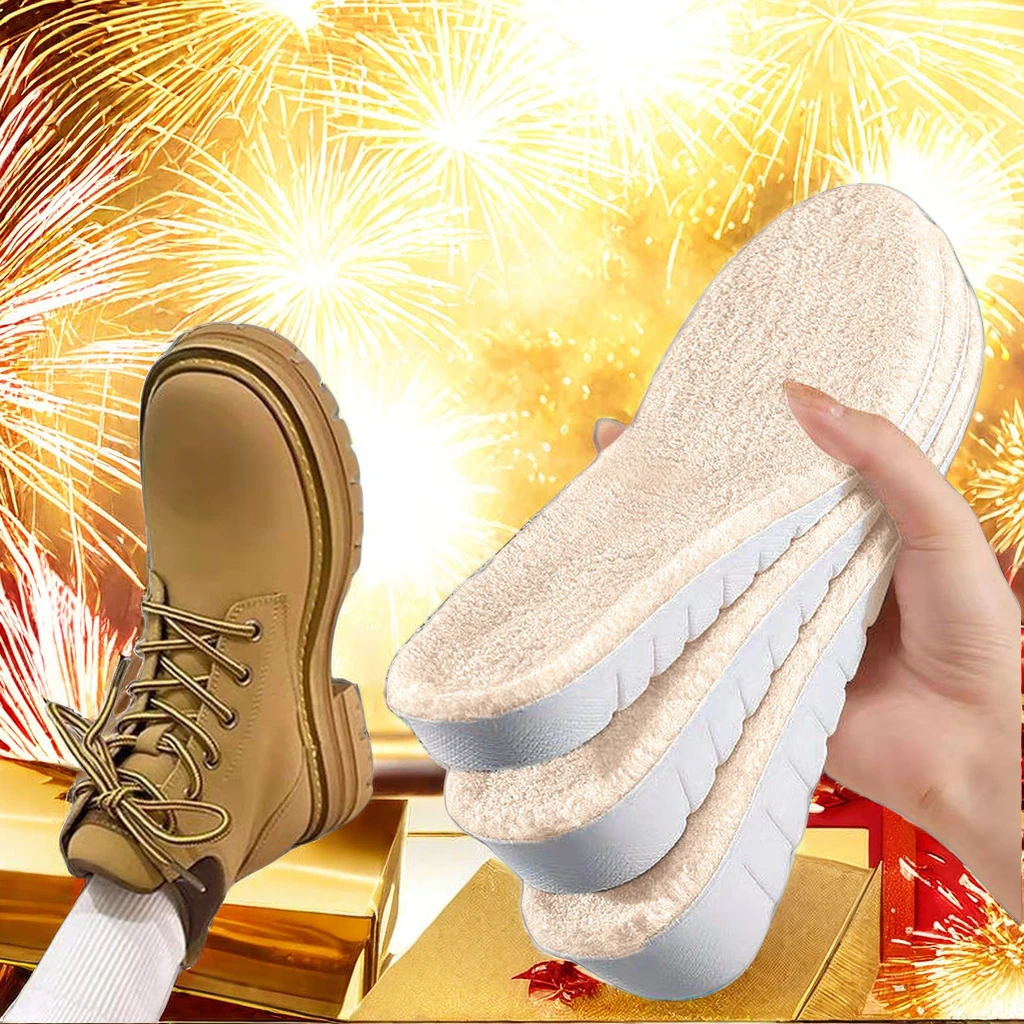 冬季保暖加绒增高鞋垫男女款防寒减震马丁靴专用隐形内增高鞋垫