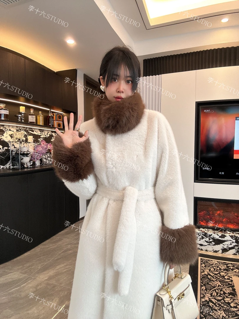 女款冬季时尚气质毛毛外套8039