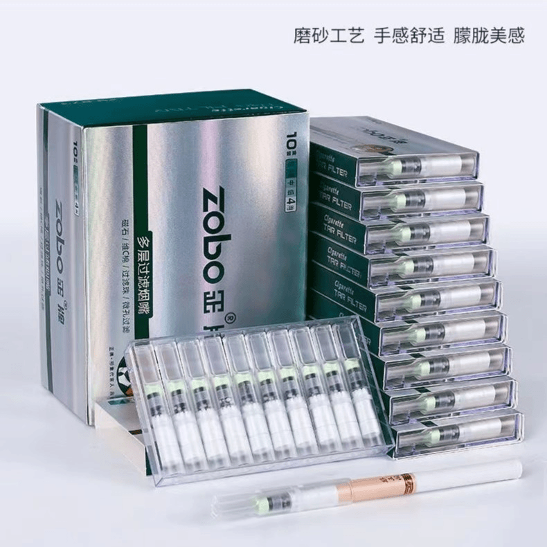 Zobo正（粗中粗中细）三层过滤四用烟嘴一次性抛弃型873-3