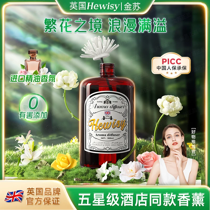 【三单五单囤】Hewisy巴洛克繁花香薰法国香氛清新（3瓶）18-TP9-2