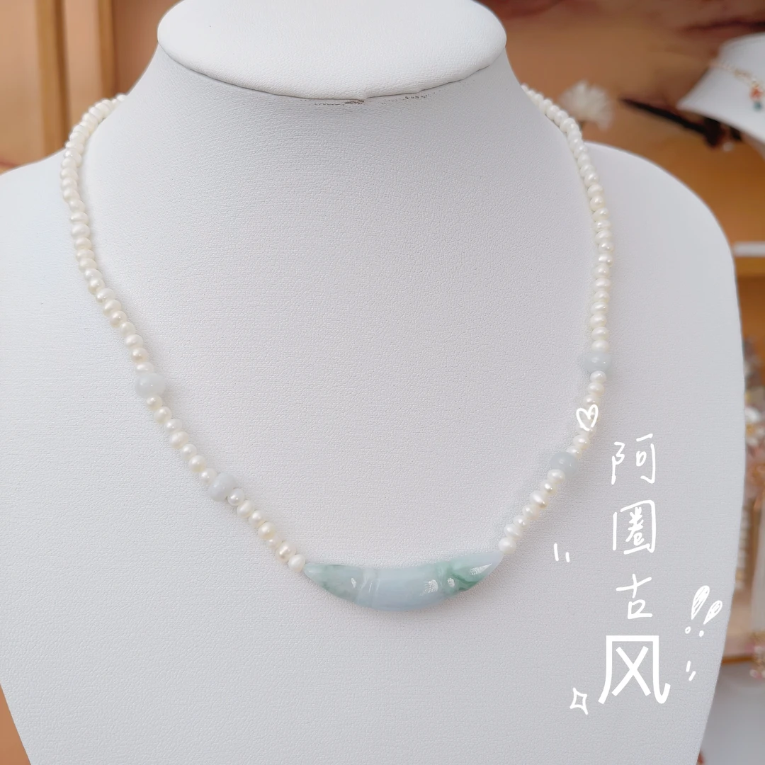 阿圈国风发簪妈妈气质白色时尚百搭古风简约珠珠