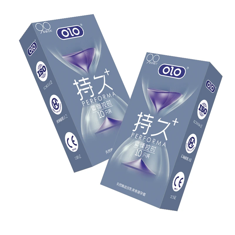 OLO玻尿酸水润紧绷持久延时安全套天然橡胶胶乳男用避孕套