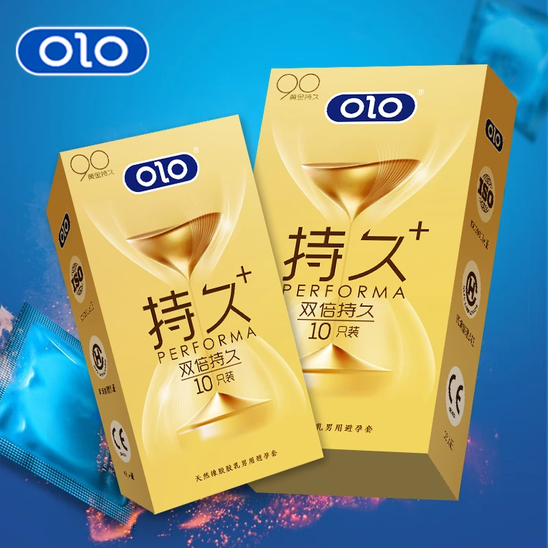 OLO玻尿酸持久延时颗粒螺纹男女用成人计生用品夫妻房事情趣刺激安全套天然橡胶胶乳男用避孕套超薄