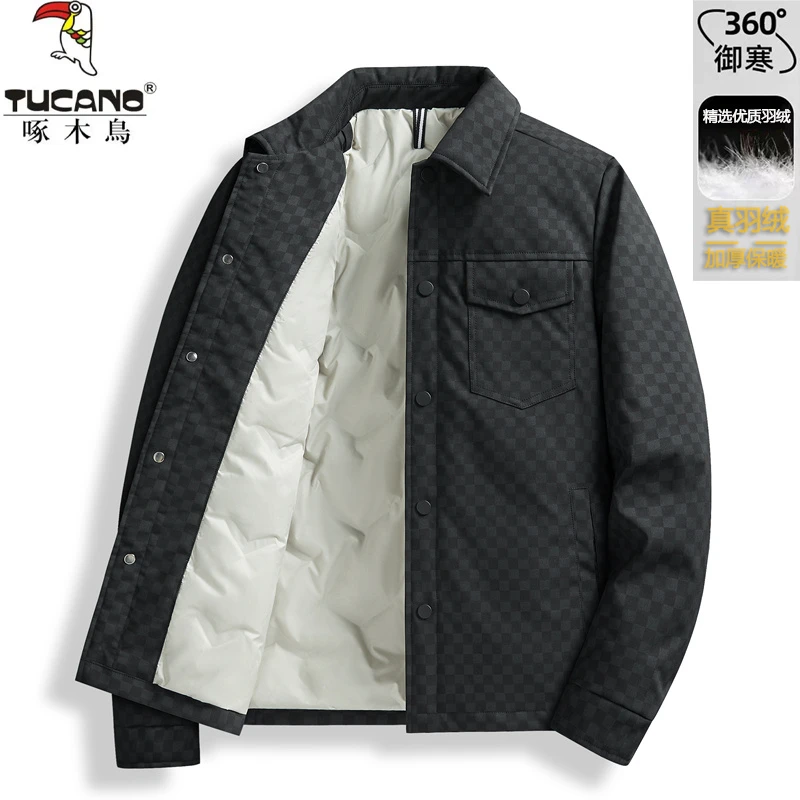 TUCANO/啄木鳥羽绒服男士冬季保暖外套潮流休闲翻领加厚男装上衣