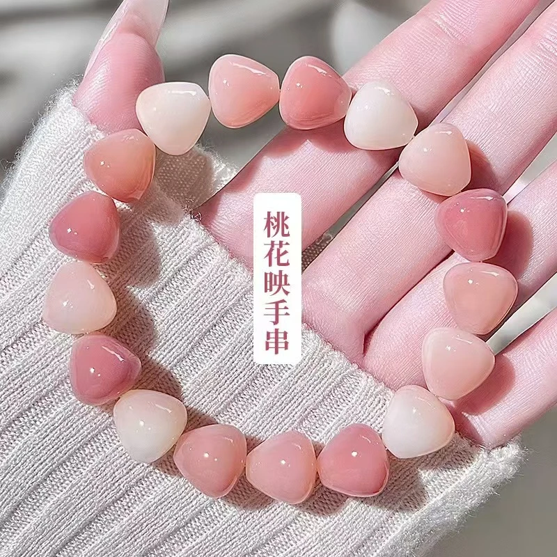 非金属木质手链 天然风化菩提水滴盘玩手串