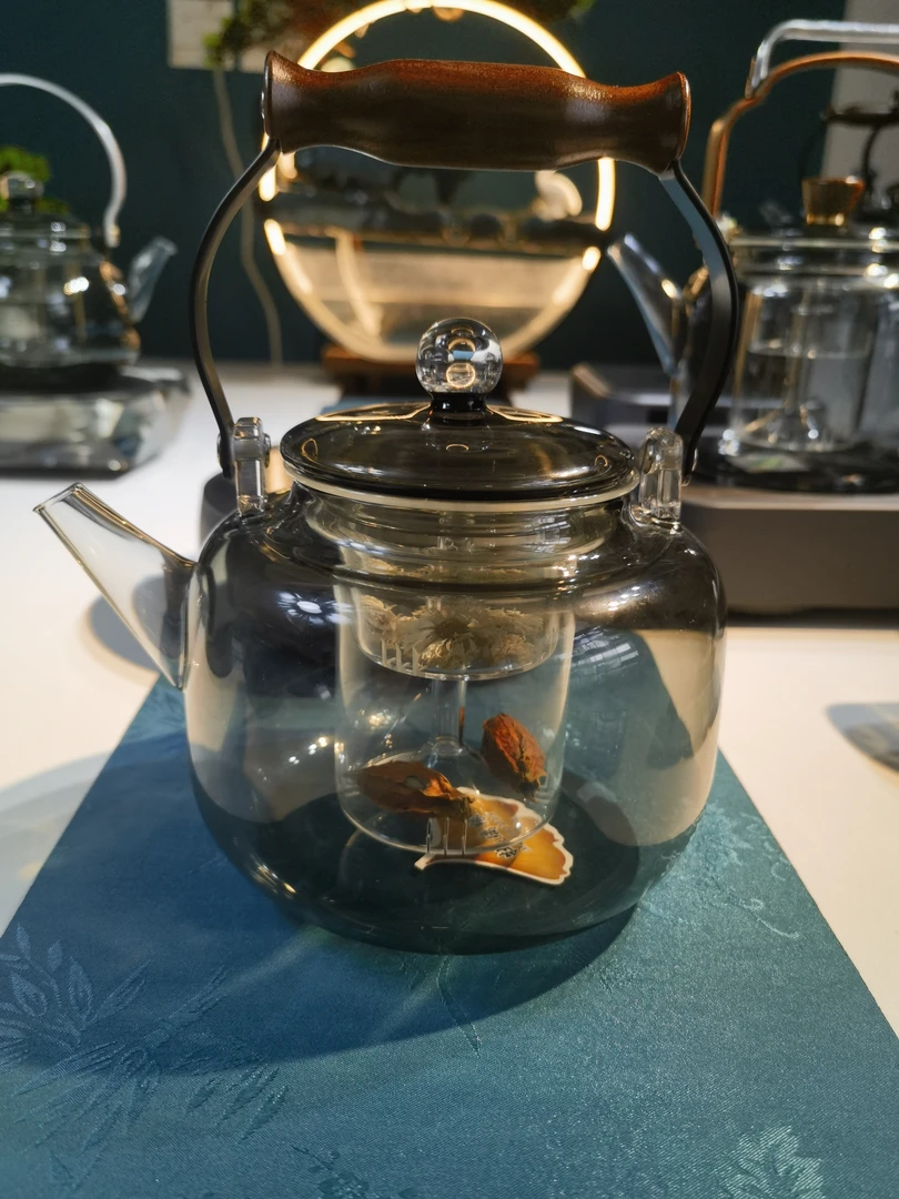 （样品一个）牧璃缘小星空壶身较四方1100容量蒸茶煮茶壶
