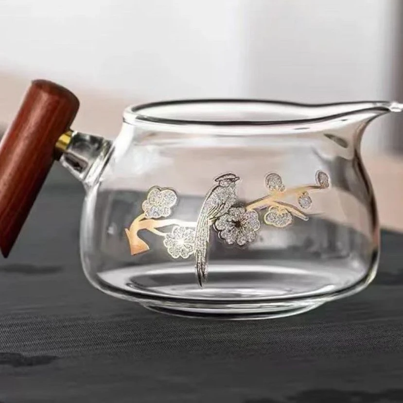 耐热玻璃公道杯分茶器倒茶杯加厚喜鹊公杯过滤泡茶公道杯手工