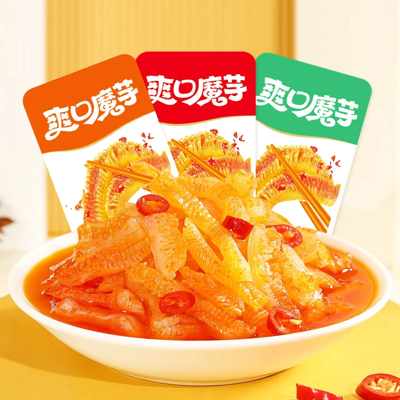 [魔芋爽30包] 魔芋爽素毛肚香辣酸辣休闲小吃辣条网红零食非豆干