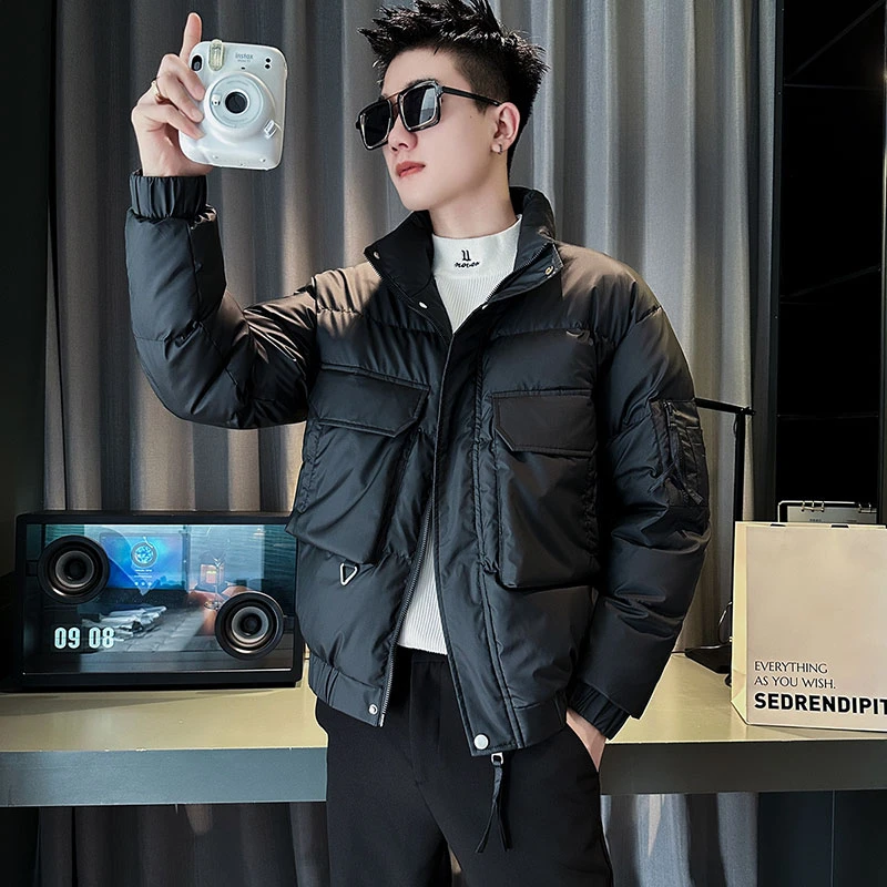棉衣男士外套冬季2024新款爆款男式冬天外衣百搭立领保暖棉袄男装
