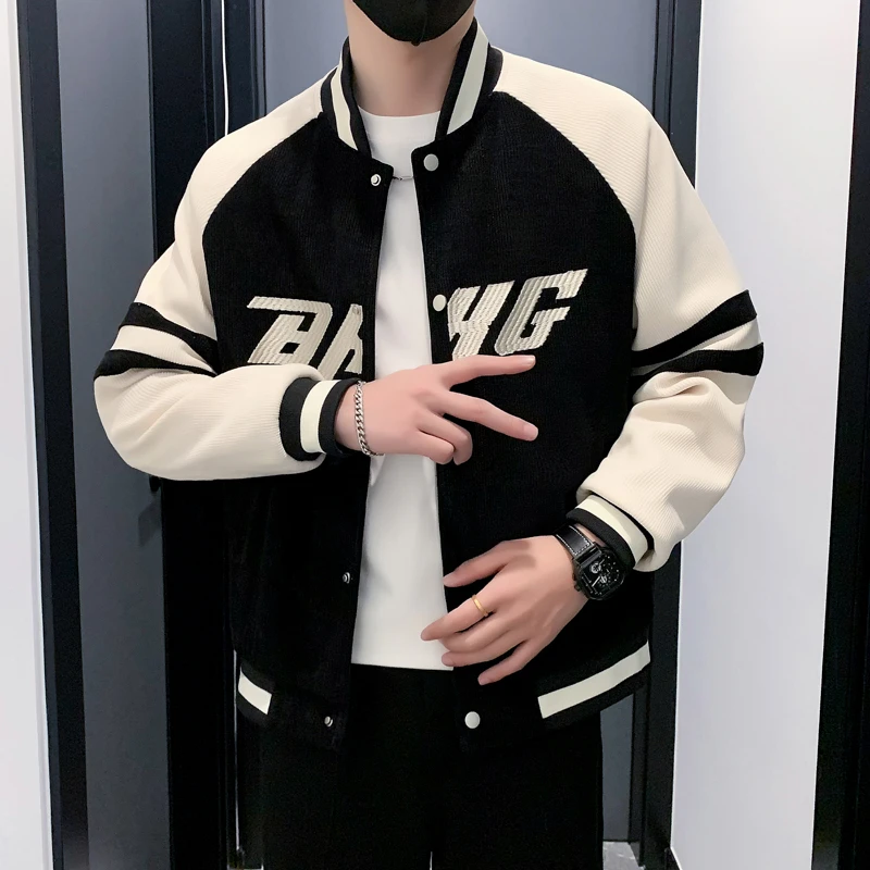 棒球服男士外套2024春秋季新款高档炸街网红休闲潮牌百搭夹克上衣