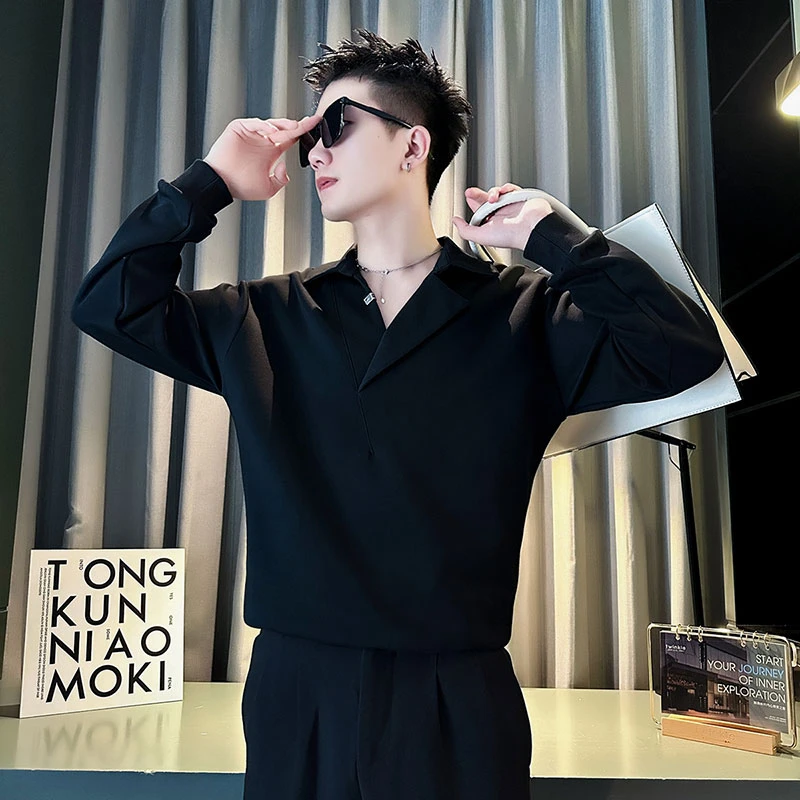 男士卫衣潮牌高级感秋季205新款男生上衣痞帅百搭长袖打底衫外套