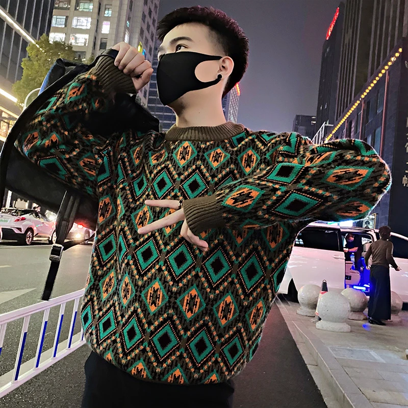 男士毛衣秋冬季2023新款爆款高级感痞帅长袖针织衫男装打底毛线衣