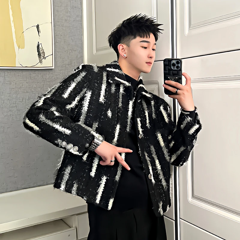 外套男春秋2023新款爆款高级感痞帅潮牌秋季男装外衣夹克翻领上衣