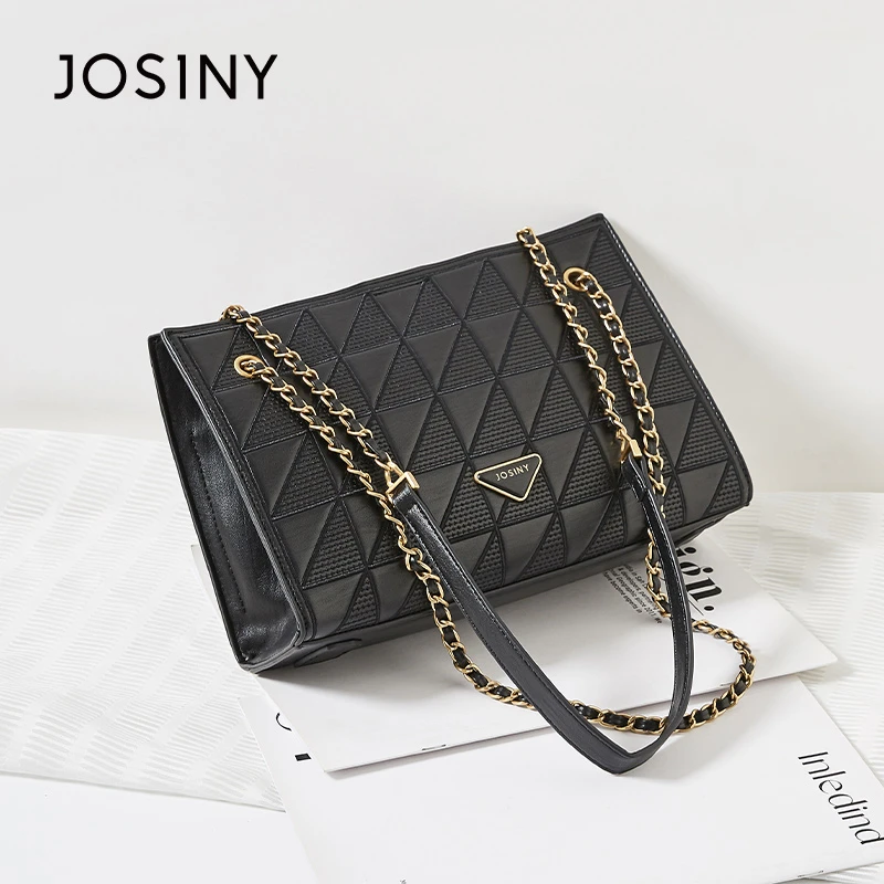 卓诗尼包包女2024新款小香风单肩包时尚百搭菱格链条包洋气斜挎包