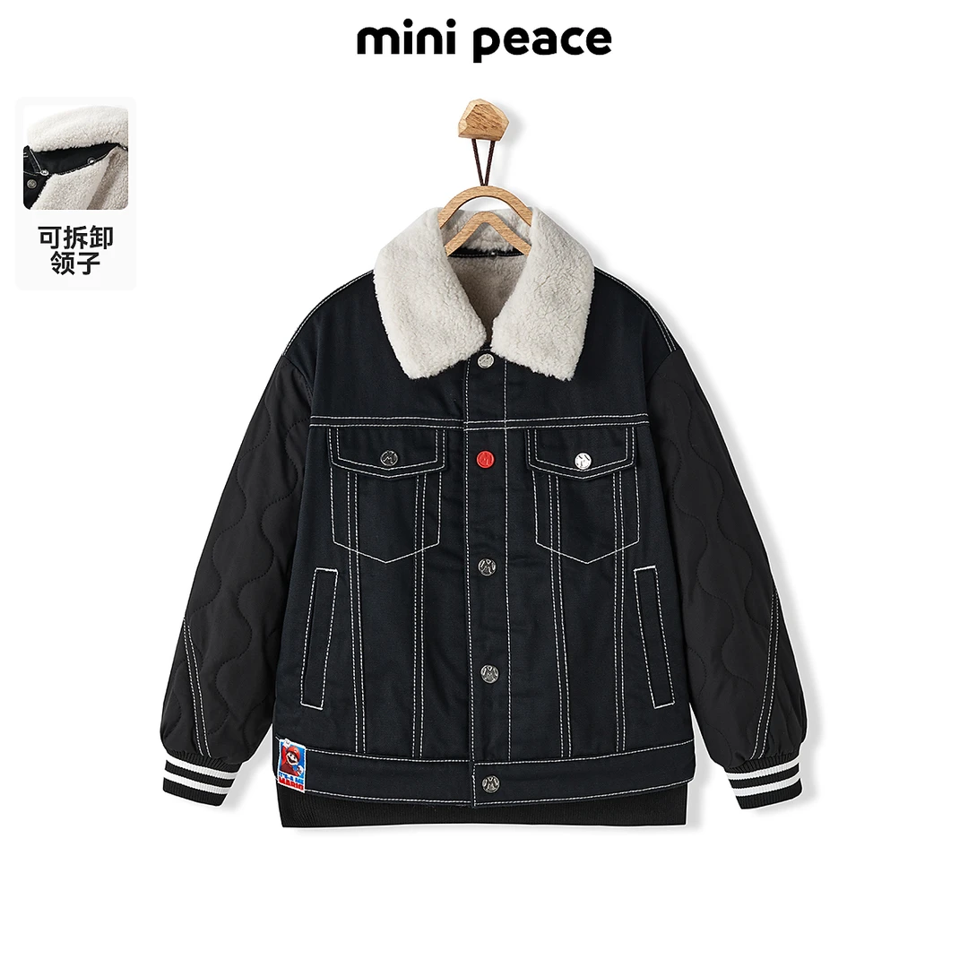 MiniPeace太平鸟童装冬新厚外套男士