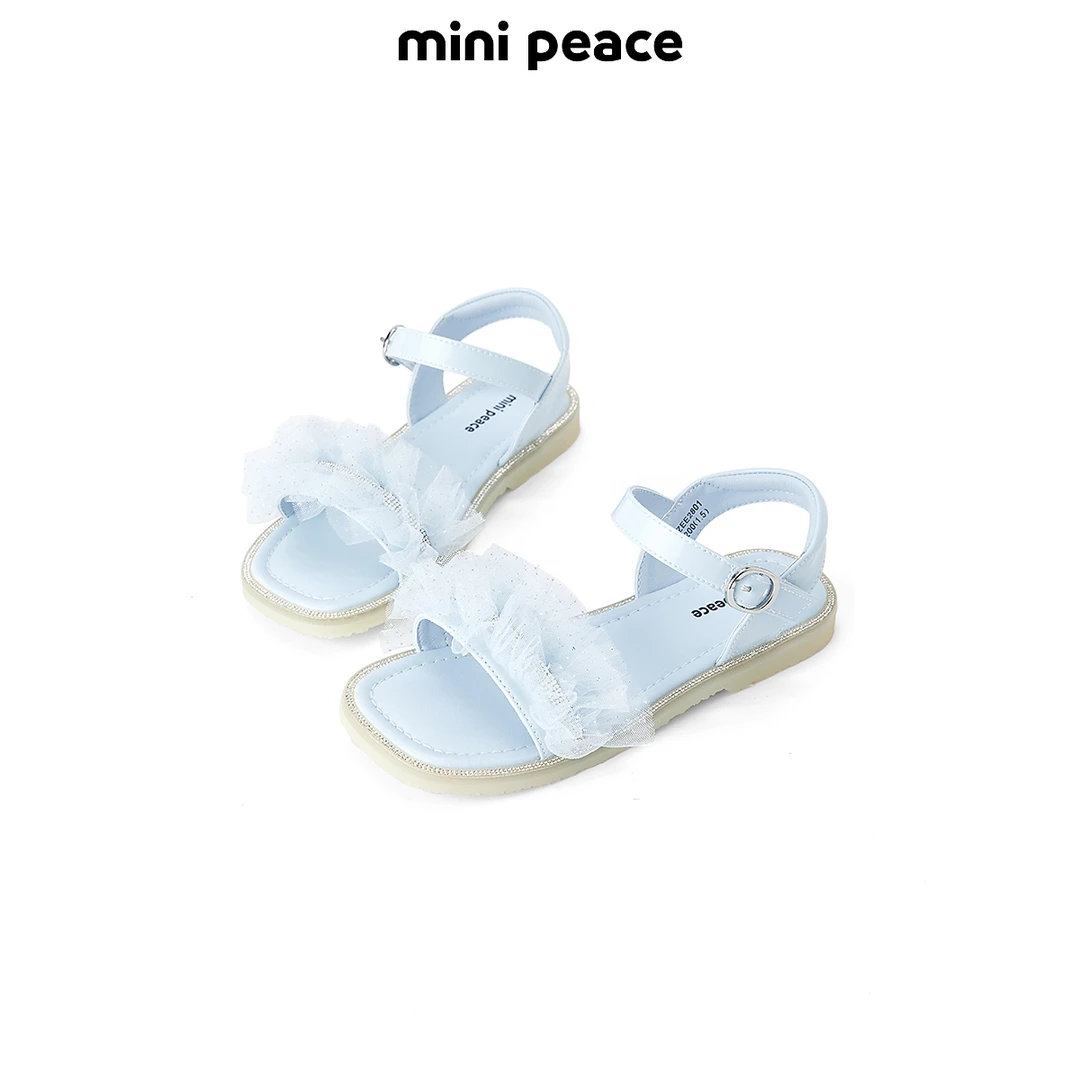 【专柜同款】MINIPEACE太平鸟童装女童凉鞋蕾丝女宝夏款休闲鞋