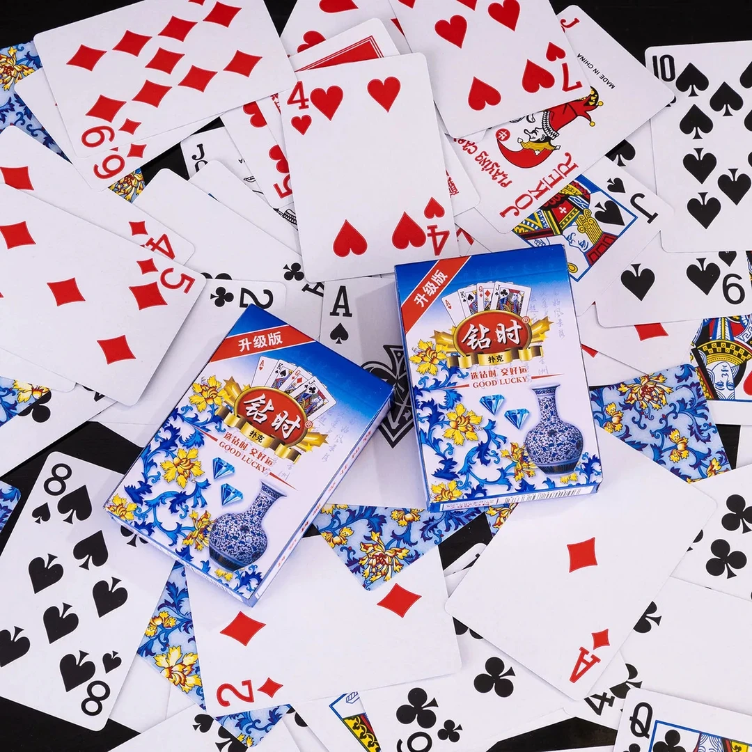 正宗钻时青花瓷扑克正品加厚扑克牌创意扑克牌批发纸牌家用20副