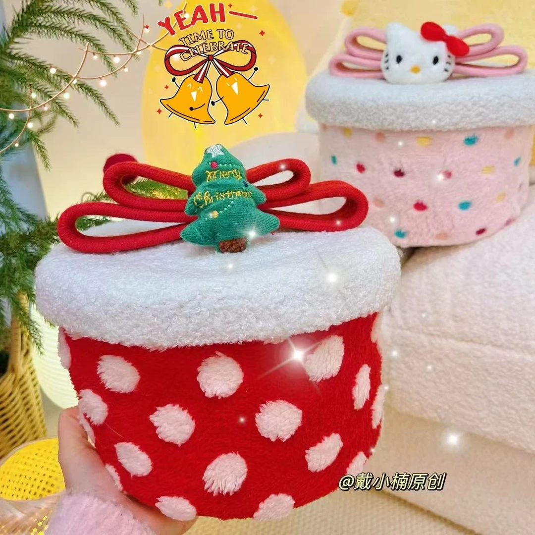 新款可爱圣诞礼物盒多巴胺收纳盒高颜值时尚百搭居家必备