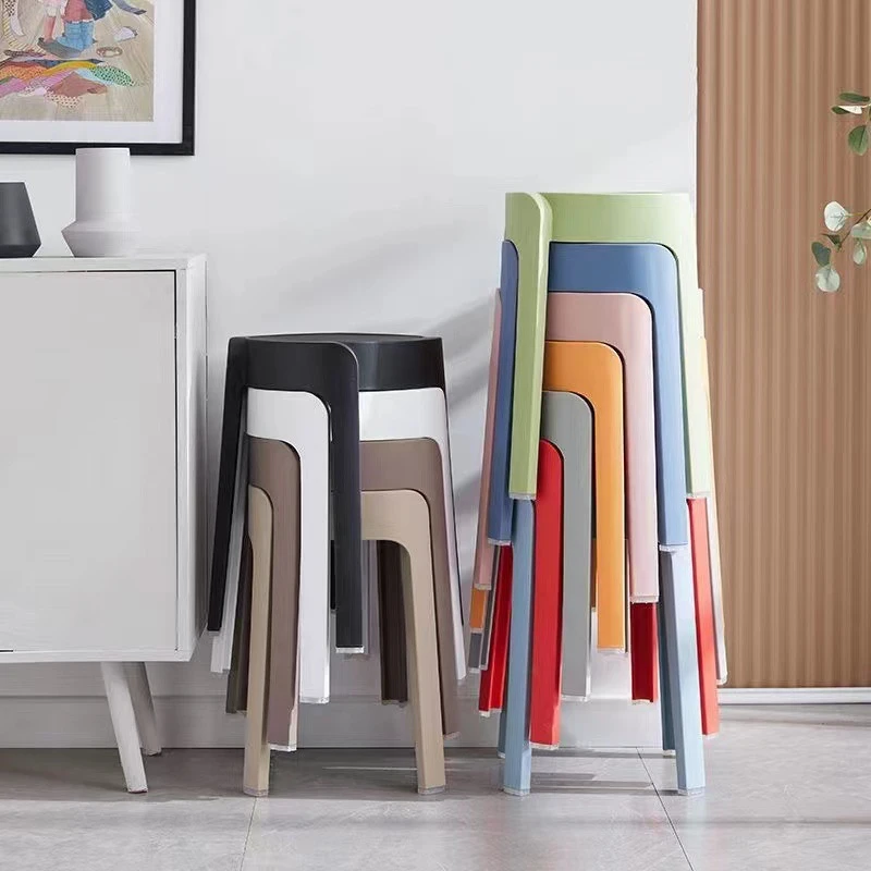 【破损补发联系客服】旋风圆凳现代简约北欧 防滑餐凳可螺叠板凳