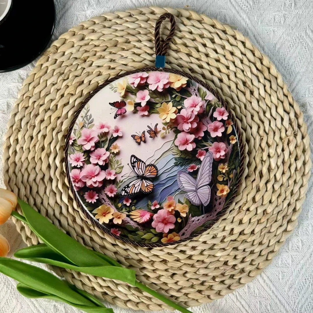 陶瓷隔热垫编织垫子杯垫创意家用圆形中式纯手工锅垫防烫碗垫餐垫