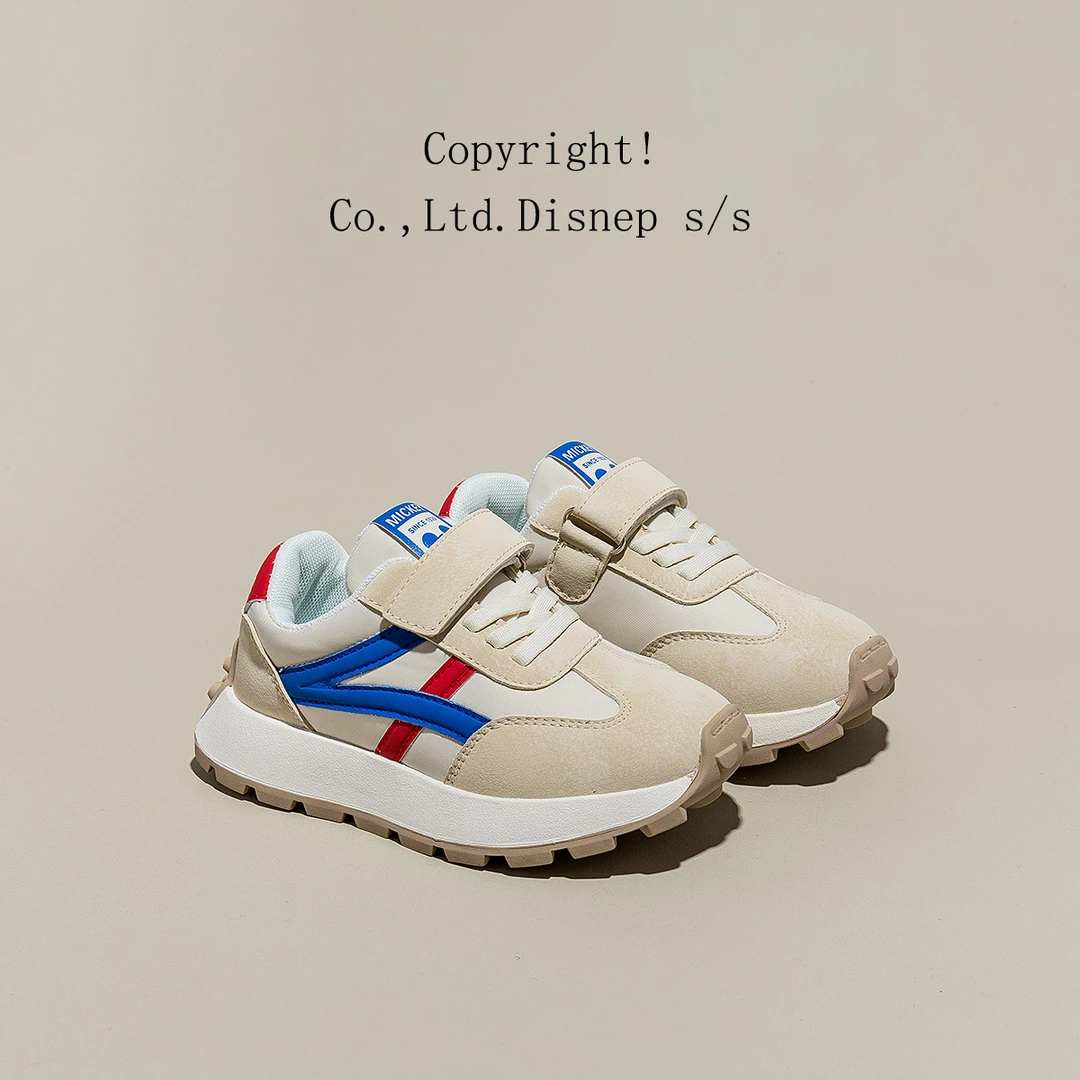 迪士尼童鞋德训鞋2024新款春秋男童女童儿童休闲阿甘运动鞋老爹鞋