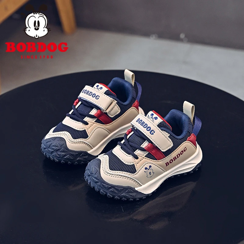 巴布豆童鞋春秋新款运动鞋防滑软底小童学步鞋儿童休闲鞋机能鞋子