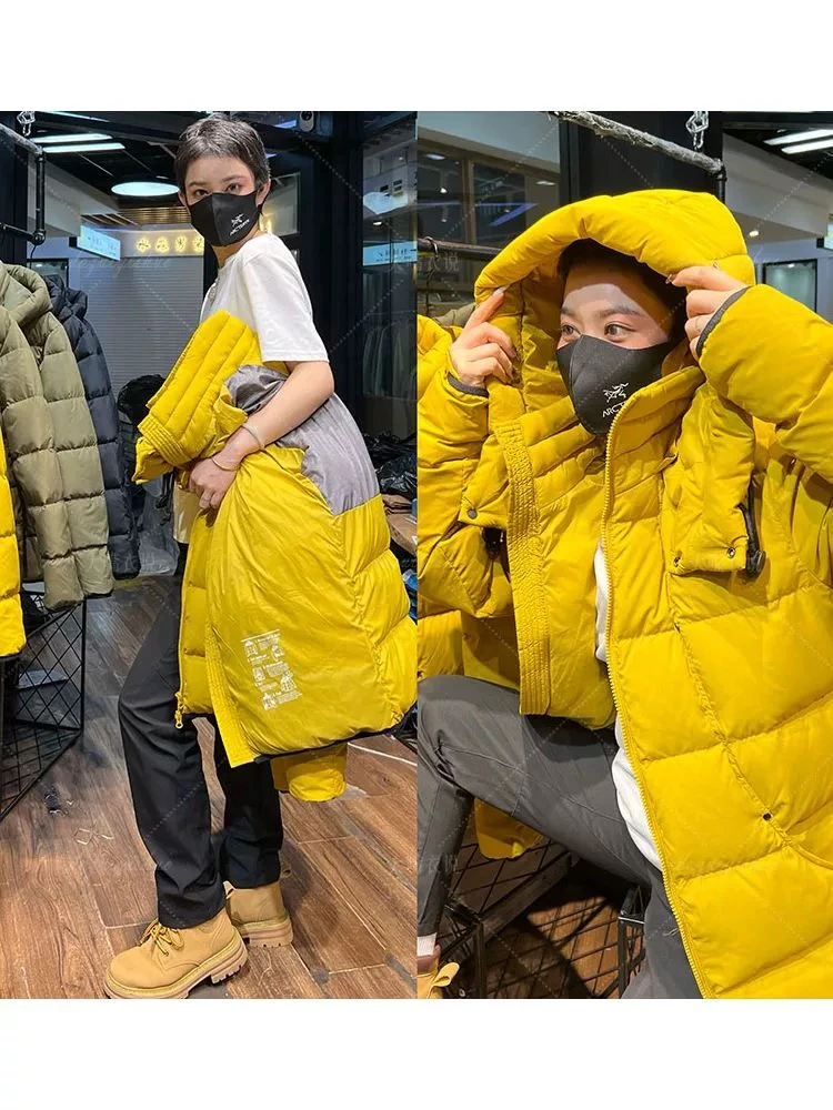 ITALY高端！90白鸭绒！冬季情侣男女百搭时尚连帽防风雪羽绒服外套