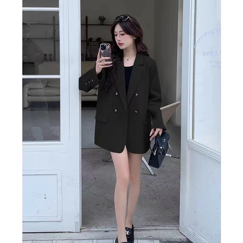 时尚宽松小个子时尚宽松小西服炸街秋季显瘦百搭设计感