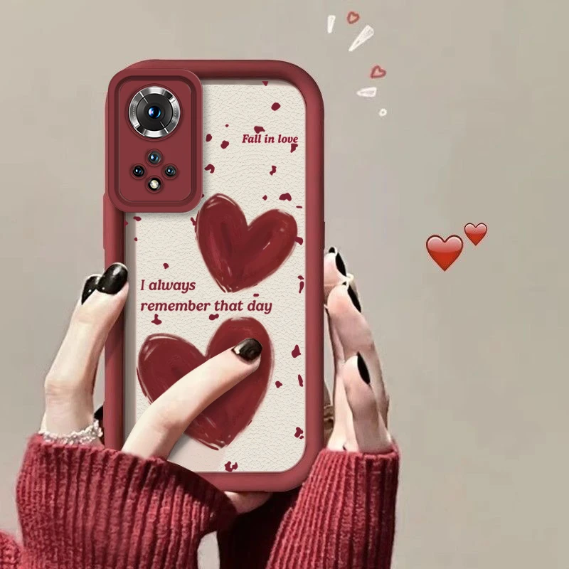 华为Nova9手机壳油画爱心Nova9Pro网红女款NAN-AL00软壳防摔全包