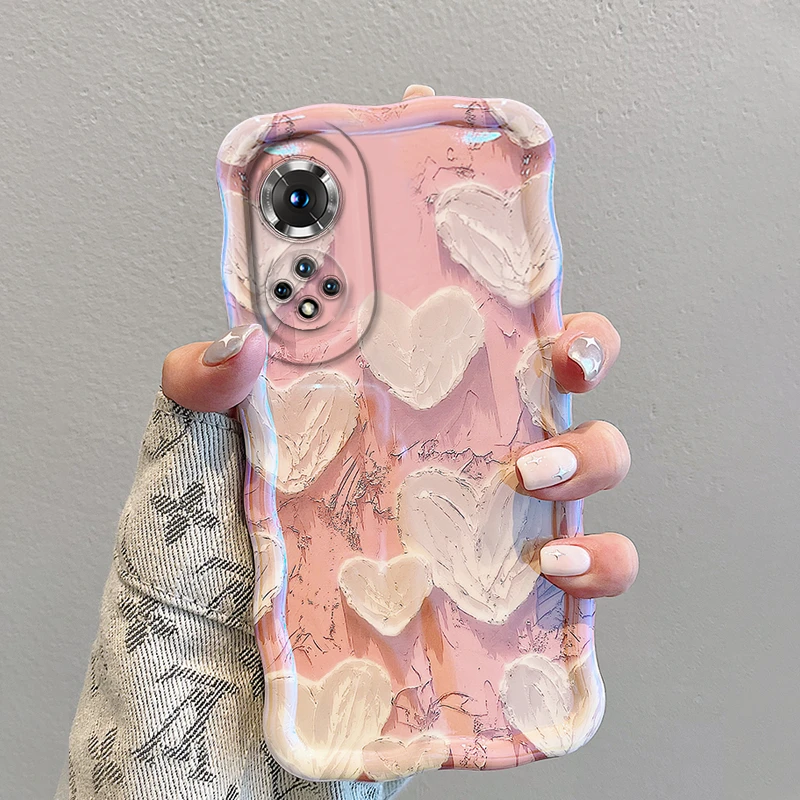 华为Nova9手机壳Nova9se油画爱心Nova9Pro网红女款硅胶软壳防摔潮