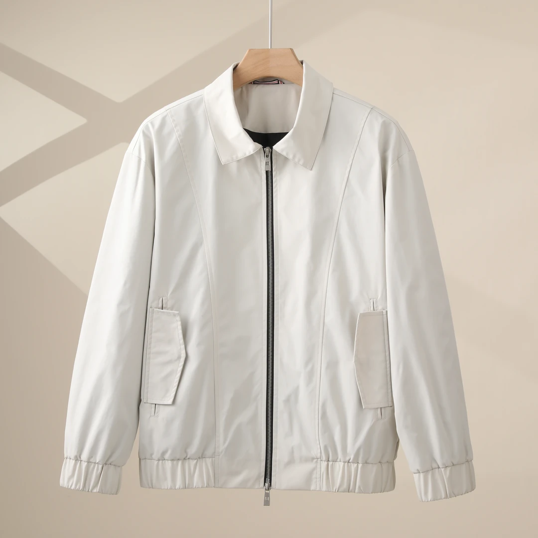 【年促五折23855】韩版休闲纯色飞行员夹克衫潮流短款小外套男士