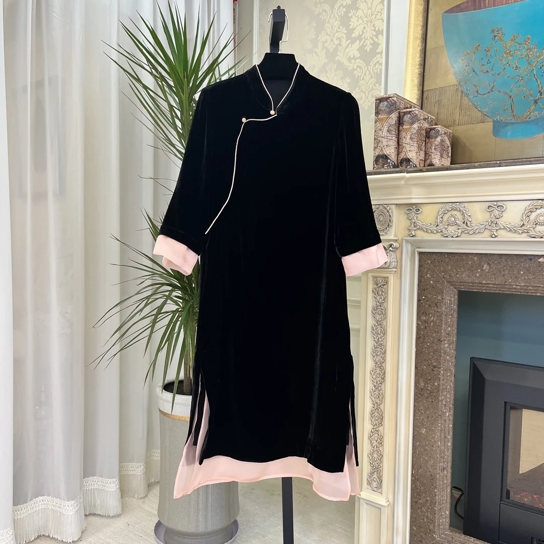 【梨园香】新中式国风桑蚕丝上衣百搭优雅气质显瘦002171