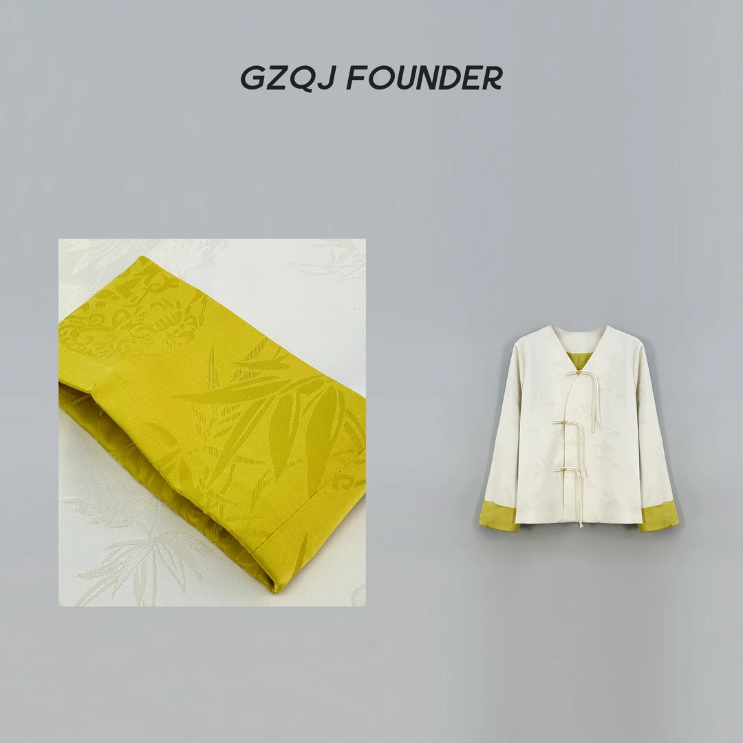 老琴私服【闭月.羞花】春季新款复古提花新中式国风外套女 2986