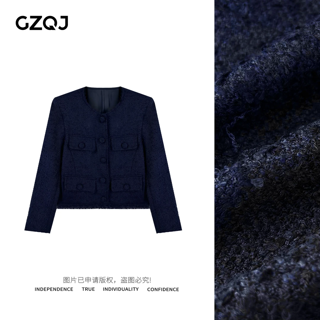 老琴私服【时装周】时尚设计感优雅气质小香风外套女秋冬上衣04270