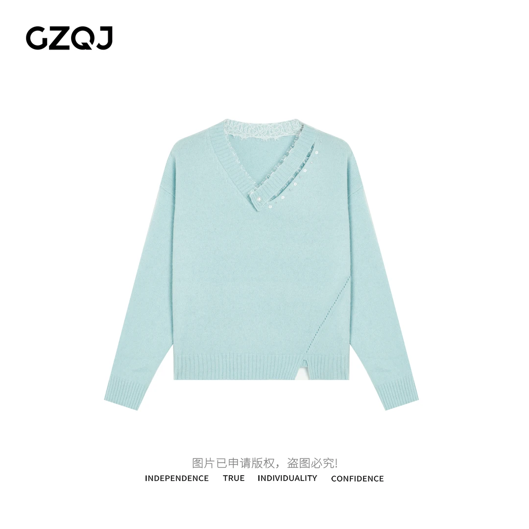 老琴私服【花样年华】气质温柔百搭显瘦毛衣女秋冬季针织衫上衣7516