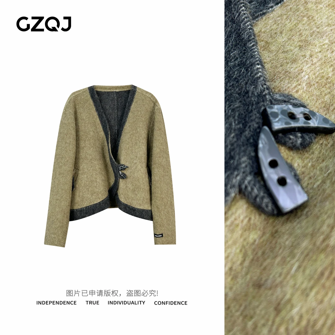 老琴私服  【高智女主】百搭设计感显瘦毛呢外套女秋冬新款  3416