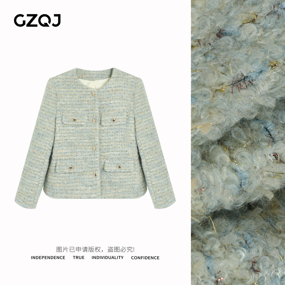 老琴私服【米兰剧场】优雅气质百搭洋气羽绒小香风外套女秋冬38300