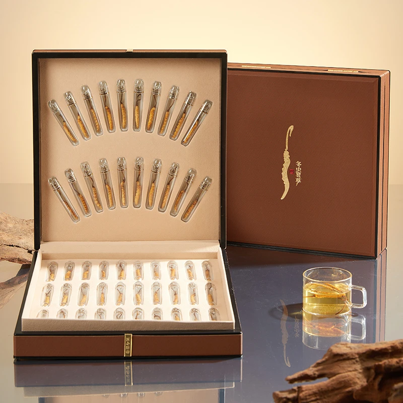 【冬虫夏草】虫草王3根1克-送礼高端25年头期新草多款规格礼盒奢华