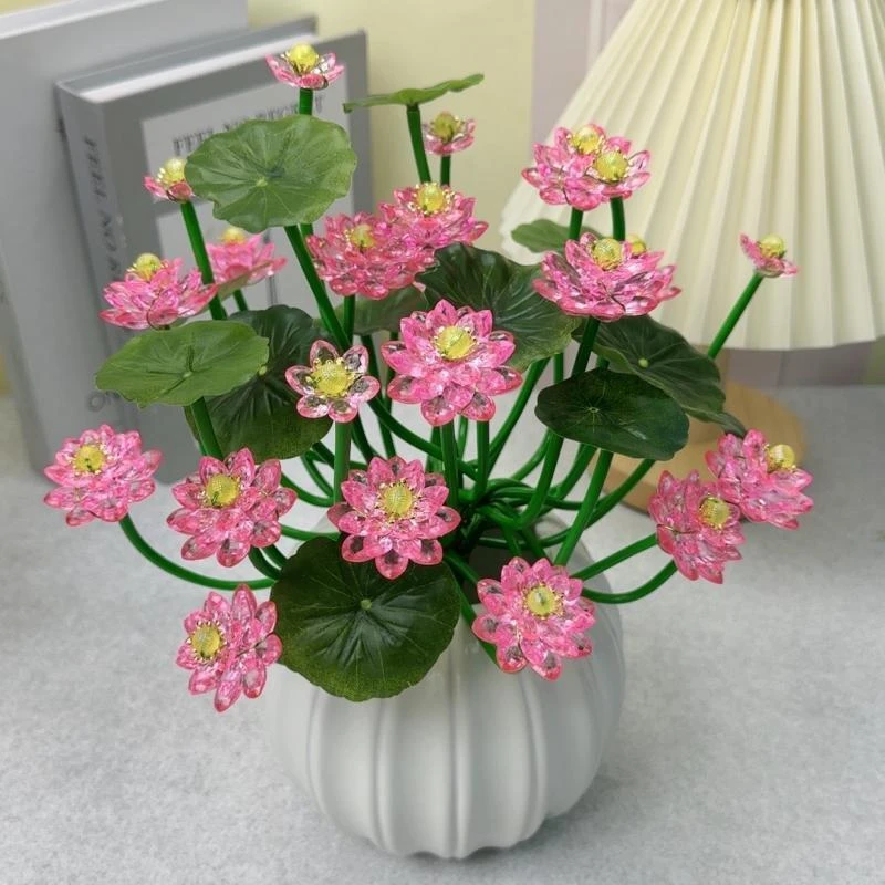 diy手工制作水晶荷花材料包学生居家摆件饰品