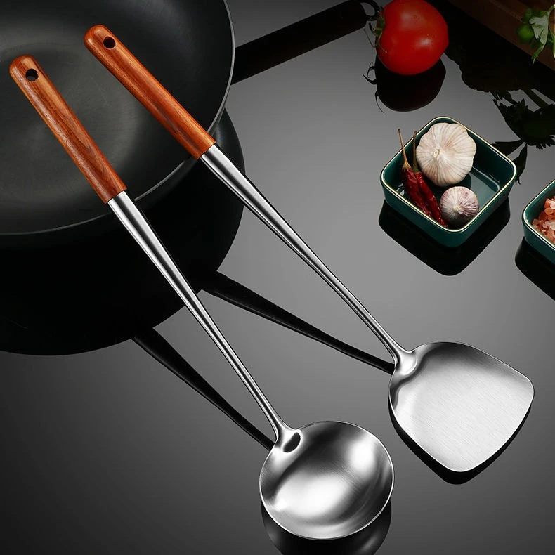 【德国厨匠】不锈钢家用锅铲厨房长柄炒菜防烫手不沾锅铲子