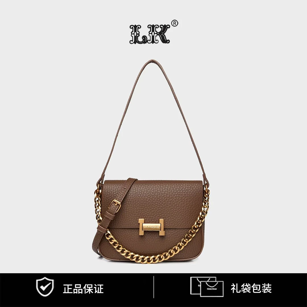 便携百搭小方包女士休闲款单肩手提斜挎背包休闲款5001棕色