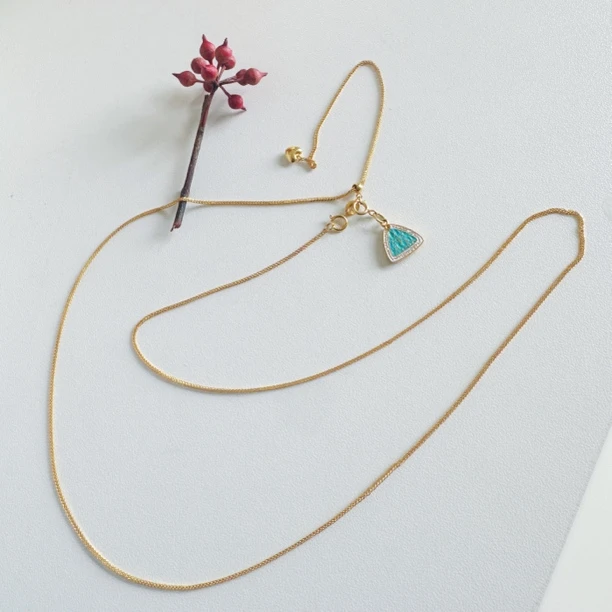 【钱袋肖邦】豹豹法式珠宝 18k项链配吊坠