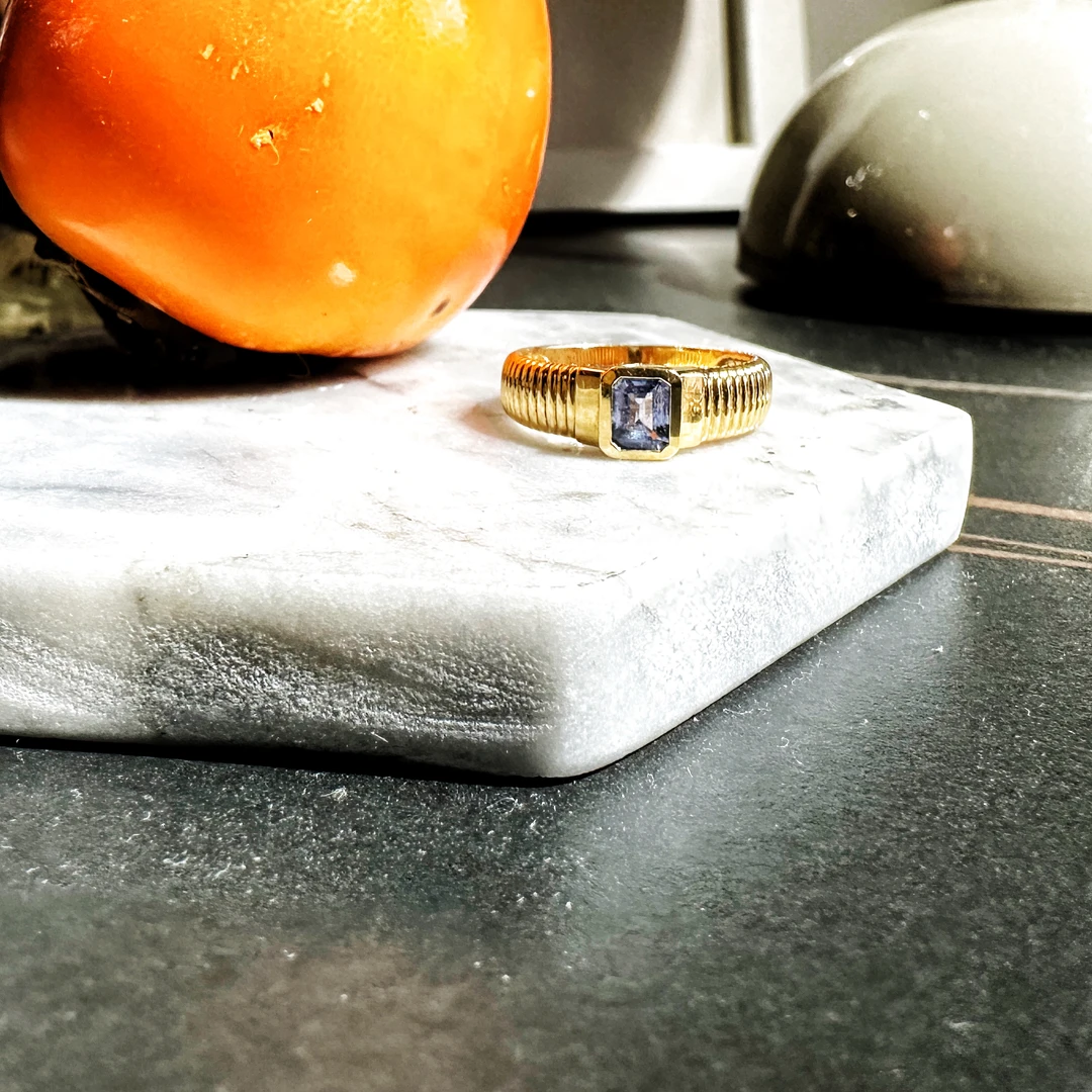 【矢车菊】豹豹法式珠宝 蓝宝石戒指 蓝色 精致高级典雅轻奢时尚